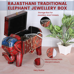 Wooden Elephant Jewellery Box