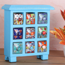 Mini Chest of 9 Ceramic Drawers