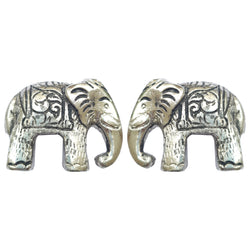 Elephant (Left + Right) Silver Knob