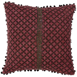 Pink Khadi Cushion Cover