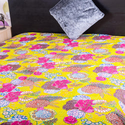 handmade patchwork cotton kantha quilt