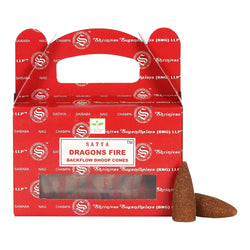 Satya Dragons Fire Backflow Incense Cones