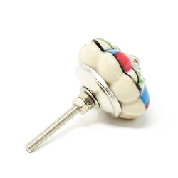 Gold Pumpkin Handpainted Ceramic Knobs 6