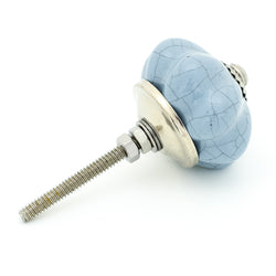 Grey Pumpkin Ceramic Knob