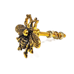 Bumble Bee Knob - Antique Gold