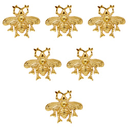 Set of 6 - Golden Bumble Bee Knob