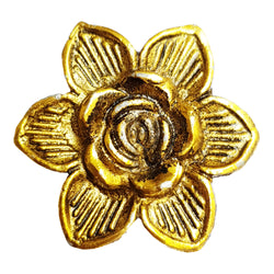 Flower Antique Gold Knob