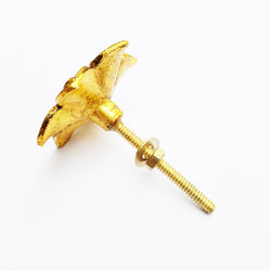 Flower Antique Gold Knob