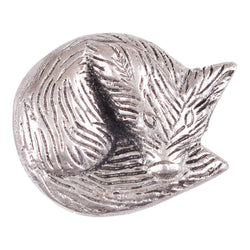 Sleeping Fox Silver Knob