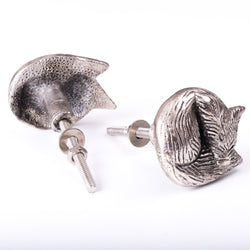 Sleeping Fox Silver Knob