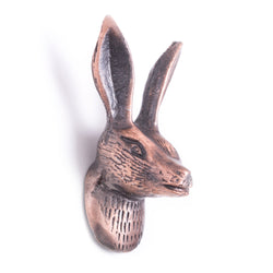 Hare Head Bronze Knob