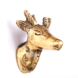 Stag Head Gold Knob