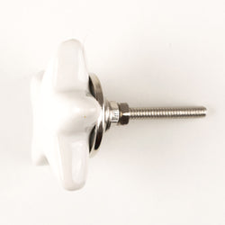 White Star Ceramic Knob