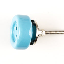 CERAMIC KNOB BLUE BUTTON