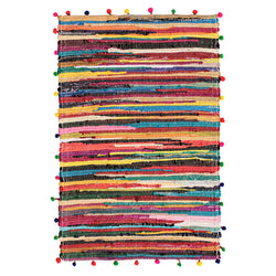 Pom Pom Chindi Rag Rug