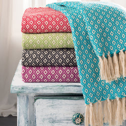 Diamond Cotton Handloom Throw