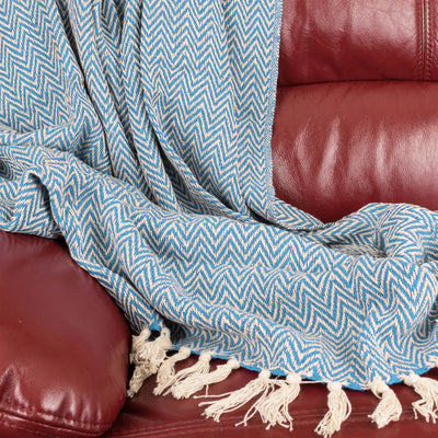 Herringbone Cotton Handloom Throw