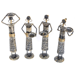 Metal Dolls with Tealight Holder