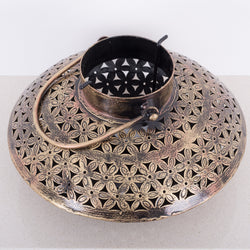 Tea Light Holder In Brass Handi